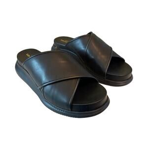 Cole Haan Women’s 2.ZERØGRAND Criss Cross Slides, #W23790, Size 7 Black~ NEW